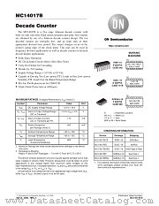 MC14017BFR2 datasheet pdf ON Semiconductor