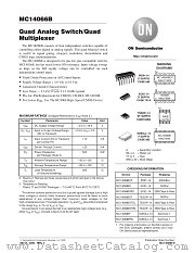 MC14066BFL1 datasheet pdf ON Semiconductor