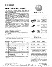 MC14516BFL1 datasheet pdf ON Semiconductor