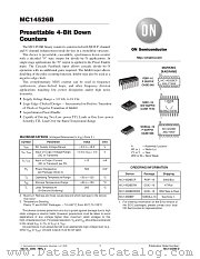 MC14526BFL1 datasheet pdf ON Semiconductor