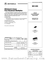 MC1495P datasheet pdf ON Semiconductor