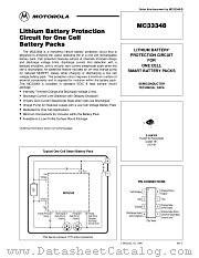 MC33348D-003 datasheet pdf ON Semiconductor