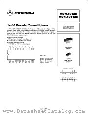 MC74ACT138MR2 datasheet pdf ON Semiconductor