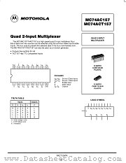 MC74AC157MR2 datasheet pdf ON Semiconductor