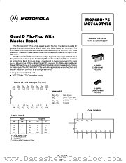 MC74ACT175DR2 datasheet pdf ON Semiconductor