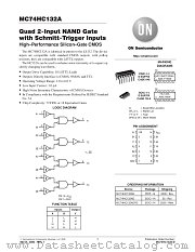 MC74HC132AFR1 datasheet pdf ON Semiconductor
