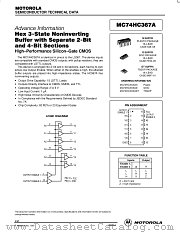 MC74HC367ADTEL datasheet pdf ON Semiconductor