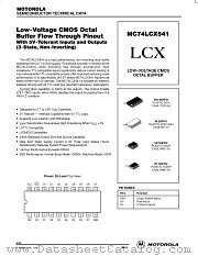 MC74LCX541ML2 datasheet pdf ON Semiconductor