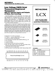 MC74LCX646DW datasheet pdf ON Semiconductor