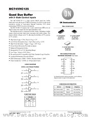 MC74VHC125ML2 datasheet pdf ON Semiconductor