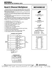 MC74VHC157ML2 datasheet pdf ON Semiconductor