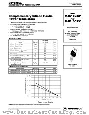 MJE15033 datasheet pdf ON Semiconductor