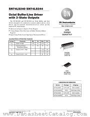 SN74LS240ML2 datasheet pdf ON Semiconductor