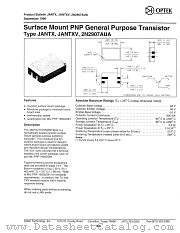 2N2907AUA datasheet pdf Optek Technology