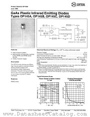 OP145D datasheet pdf Optek Technology