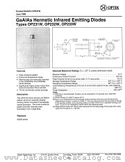 OP233W datasheet pdf Optek Technology