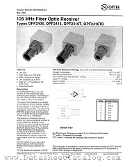 OPF2416 datasheet pdf Optek Technology