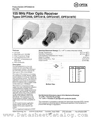 OPF2418 datasheet pdf Optek Technology