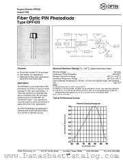 OPF420 datasheet pdf Optek Technology