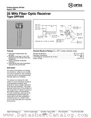 OPF540 datasheet pdf Optek Technology