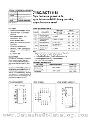 74ACT11161D datasheet pdf Philips