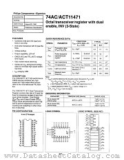 74AC11471N datasheet pdf Philips