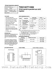 74AC11898D datasheet pdf Philips