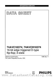 74AVCH16374DGG datasheet pdf Philips