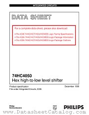 74HC4050U datasheet pdf Philips