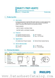 BUK7107-40AIC datasheet pdf Philips