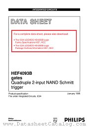 HEF4093BDB datasheet pdf Philips