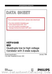 HEF4104BU datasheet pdf Philips