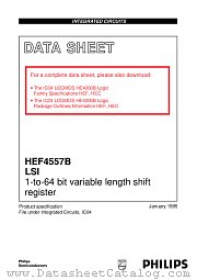 HEF4557BDB datasheet pdf Philips