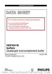 HEF4041BDB datasheet pdf Philips