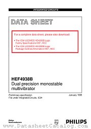 HEF4938BT datasheet pdf Philips