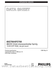 P87C750PFFFA datasheet pdf Philips