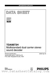 TDA9873H_V1 datasheet pdf Philips