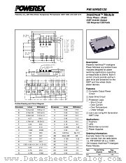PM150RSD120 datasheet pdf Powerex Power Semiconductors