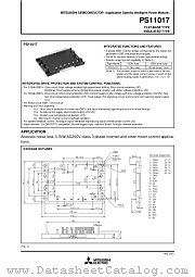 PS11017 datasheet pdf Powerex Power Semiconductors
