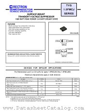1.5FMCJ400A datasheet pdf Rectron Semiconductor