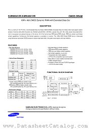 K4E660412D-TC_L datasheet pdf Samsung Electronic