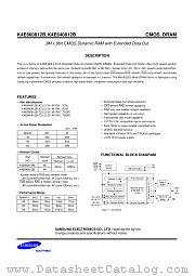 K4E640812B-TCL-5 datasheet pdf Samsung Electronic