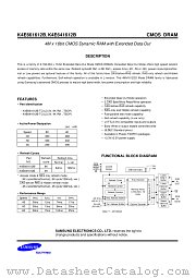 K4E661612B-TC60 datasheet pdf Samsung Electronic
