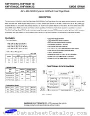 K4F170411C-B60 datasheet pdf Samsung Electronic