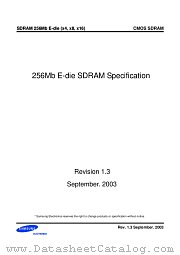 K4S561632E-TC70 datasheet pdf Samsung Electronic