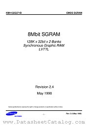 KM4132G271BQR-7 datasheet pdf Samsung Electronic