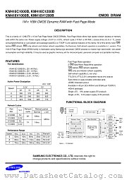 KM416V1200BT-5 datasheet pdf Samsung Electronic