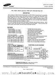 KM416V1004BJ-L7 datasheet pdf Samsung Electronic