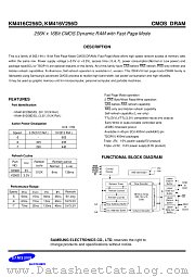 KM416C256DLJ-7 datasheet pdf Samsung Electronic