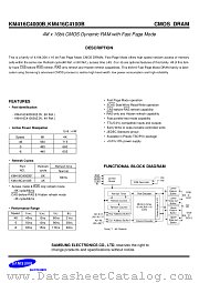 KM416C4100BS-45 datasheet pdf Samsung Electronic